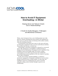 How to Avoid IT Equipment Overheating—in Winter