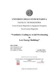 “Ventilative Cooling to Avoid Overheating in Low Energy Buildings”