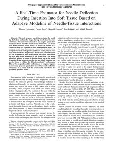 A Real-Time Estimator for Needle Deflection During Insertion Into