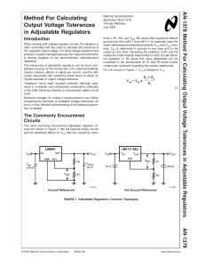 Application Note 1378 Method For Calculating Output Voltage