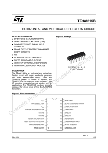 Horizontal and vertical deflection circuit