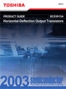 Horizontal-Deflection Output Transistors