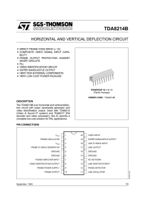 horizontal and vertical deflection circuit