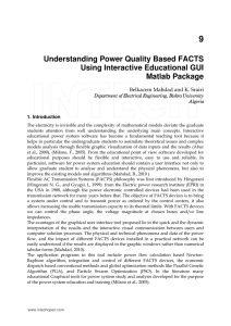 Understanding Power Quality Based FACTS Using Interactive