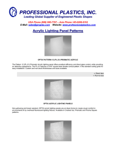 Acrylic Lighting Panel Patterns - Professional Plastics – Plastic Sheets