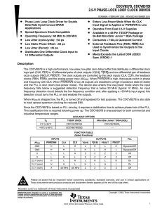 CDCV857B(I) - Texas Instruments