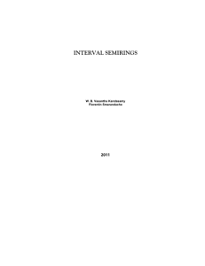 interval semirings