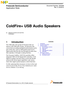 Freescale - ColdFire+ USB Audio Speakers