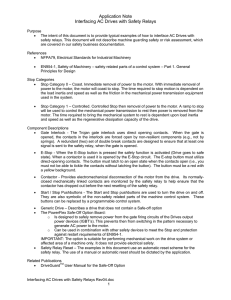 AC Drives and Safety circuits