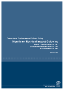 Significant Residual Impact Guideline