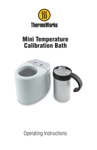 Mini Temperature Calibration Bath