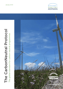 The CarbonNeutral Protocol - The Carbon Neutral Company