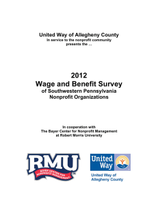 2012 Wage and Benefit Survey - Bayer Center