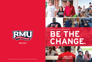 RMU Viewbook  - Robert Morris University