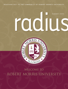 Radius Summer 2009 - Robert Morris University