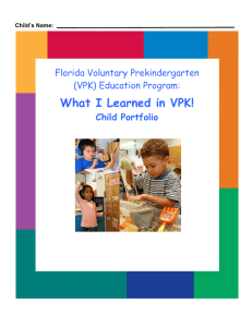 What I Learned in VPK