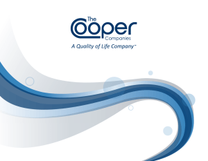 Company Brochure - The Cooper Companies