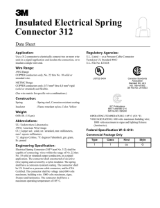Insulated Electrical Spring Connector 312