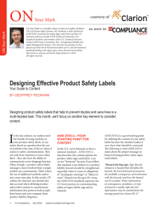 Effective Product Safety Labels: Your Guide to Content