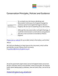 Conservation Principles, Policies and Guidance