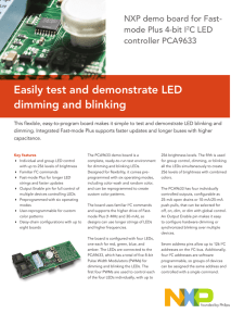 Easily test and demonstrate LED dimming and blinking