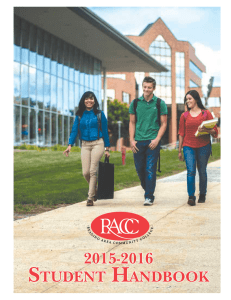 student handbook - Reading Area Community College