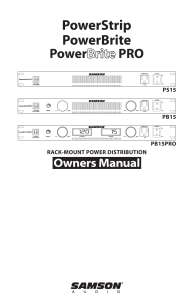 the Powerbrite PB15 English User Manual in