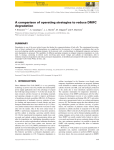 A comparison of operating strategies to reduce DMFC degradation