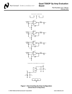 Quad TSSOP Op Amp Evaluation Board