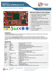 iMX6 Quad COM Board Flyer