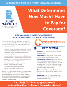 What Determines How Much I Have to Pay for Coverage?