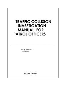 traffic collision investigation manual for patrol officers