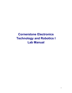 PDF Cornerstone Electronics Technology and Robotics I Lab Manual