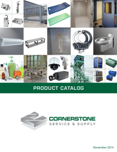 product catalog - Cornerstone Detention Products