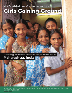 Working Towards Female Empowerment in Maharashtra, India