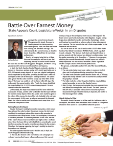 Battle Over Earnest Money