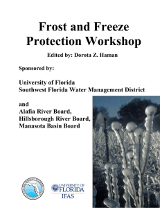 Frost and Freeze Protection Workshop