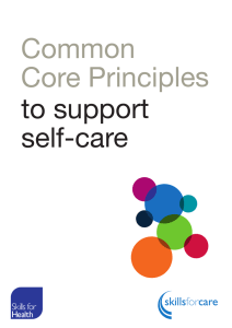 Common Core Principles of Self Care