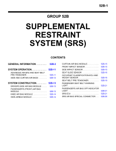 supplemental restraint system (srs)