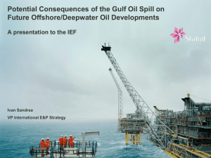 Potential Consequences of the Gulf Oil Spill on Future Offshore