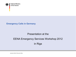 Emergency Calls in Germany