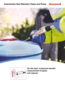 Colorimetric Gas Detection Tubes and Pump