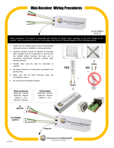 Mini-Receiver Wiring Procedures