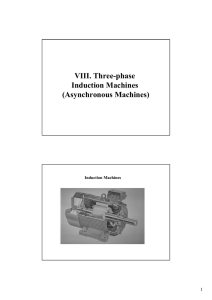VIII. Three-phase Induction Machines
