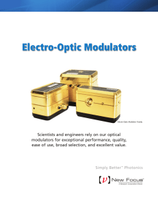 Electro-Optic Modulators