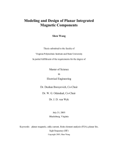 Modeling and Design of Planar Integrated Magnetic