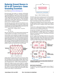 Reducing Ground Bounce in DC-to-DC Converters