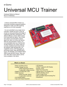 Universal MCU Trainer - e-Gizmo Mechatronix Central