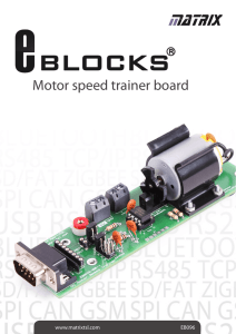 Motor speed trainer board - Matrix Technology Solutions