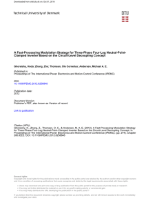 A Fast-Processing Modulation Strategy for Three-Phase